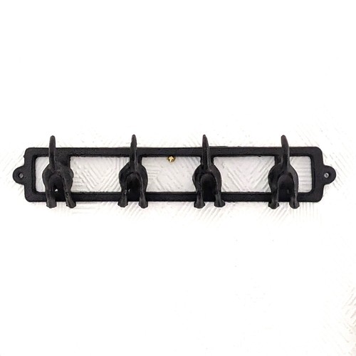 Metal vintage dog tail hooks - dog,