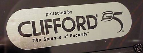 Clifford car alarm - 2x, g5