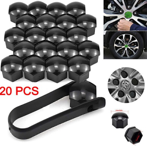 20pcs 17mm gloss black car - 17mm,