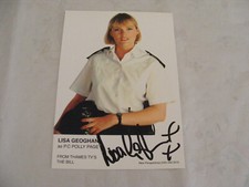 LISA GEOGHAN PC Polly Page  Signed THE BILL Cast Card Photo Autograph TV