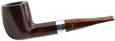 Peterson Irish Harp Sterling Silver Mounted Medium Straight Billiard Pipe (107)