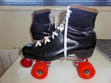 Roller skates vintage mens Sure Grip Jogger restored quad black leather uk 9/43
