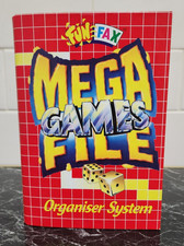 Funfax Mega Games File Organizer Kids Diary Activites Stickers Games Rare 1994