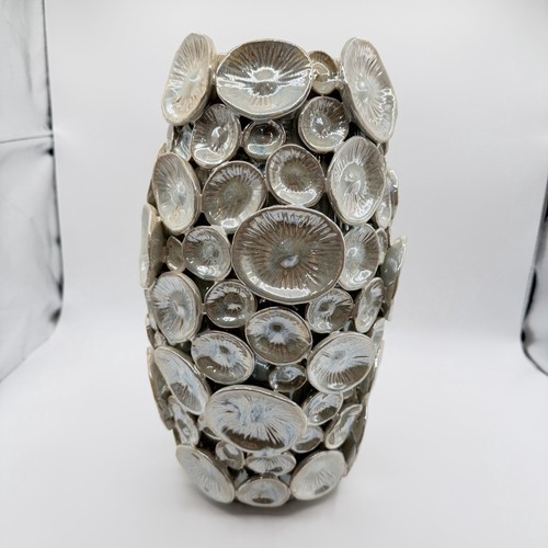 Silver shimora vase textured - shimora,