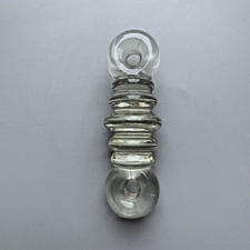 Vintage Clear Glass Coil Radio