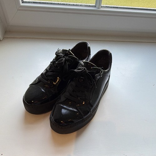 Jana women black - faux, patent