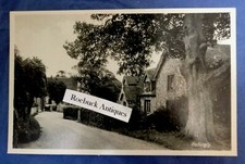 Vintage Postcard HELLINGLY Sussex street houses