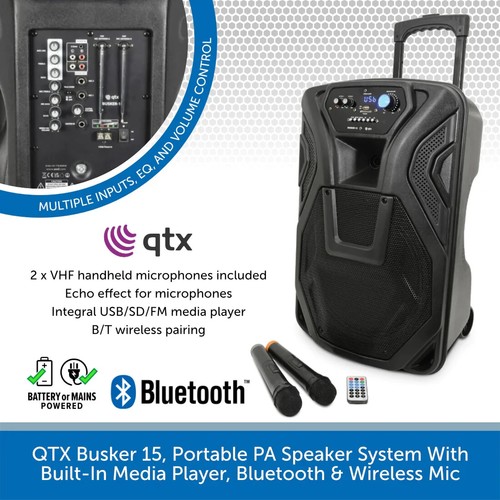 Qtx busker portable pa - busker,