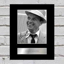 Frank Sinatra Signed  Mounted Photo Display