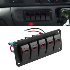 5 Gang Marine Rocker Switch