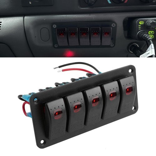 Gang marine rocker switch - 5 gang,