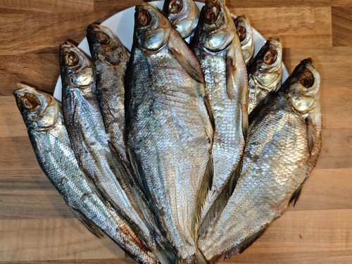 Dried fish taranka - dried,
