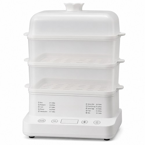 Tier food steamer 22l - steamer,