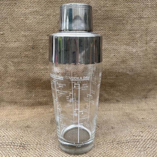 Vintage cocktail shaker glass - vintage,