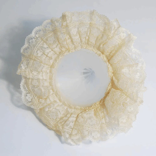 Cream lace wedding bouquet - lace,