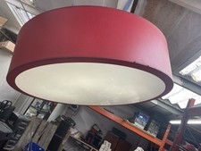 Large Hanging Pendulum Light Approx 1.2m With Red Wooden Frame - Event Lighting