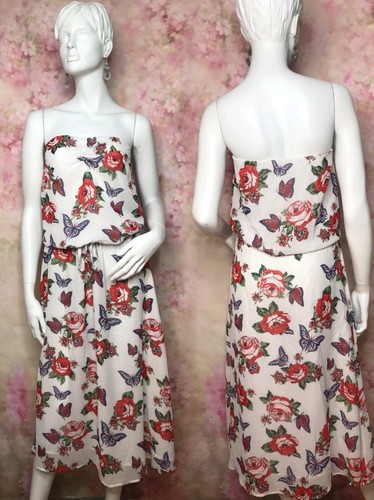 Geri next strapless floral - geri,