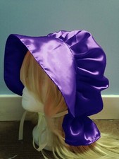 Black Women Satin Bonnet Hat
