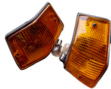 vespa px lml t5 rear indicators – orange lens – minor paint flaw – clearance