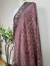 Beige Pure Dola Silk Ajrakh