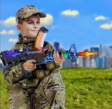 Kids Toy World War 2 WWII Bren MG Gun Sniper Rifle Light Vibration Sound Effect 