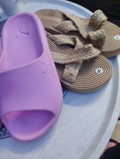 2pairs Of Ladies Slides. Size