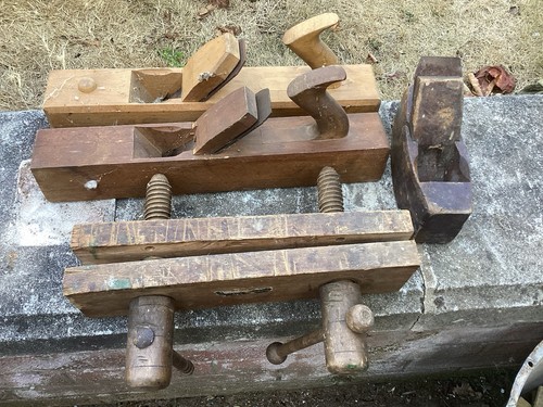 Vintage wooden block - wooden,