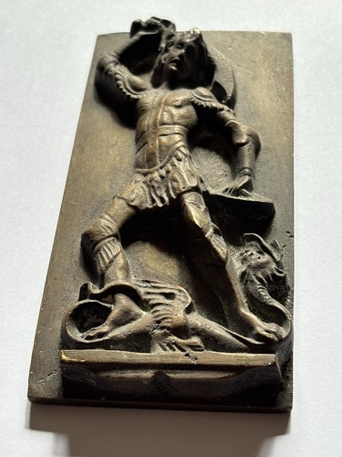 Metal brass bronze - metal, relief
