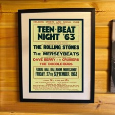 The Rolling Stones First Ever Concert Repro Tour POSTER  (framed or Unframed)