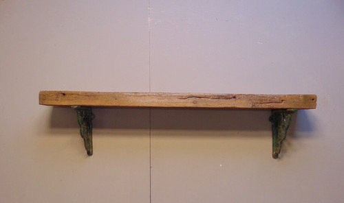 Pine beam floating mantle - floating,