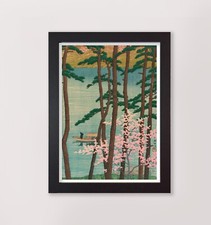 Spring in Arashiyama by Kawase Hasui Framed Japanese  Art Print Wall Art Poster