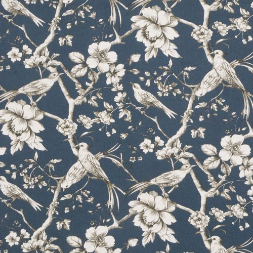 French floral bird toile - floral,
