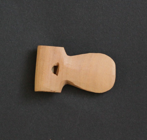 Carved wooden samba whistle - wooden,