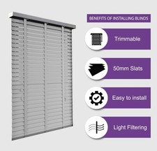 FAUX WOOD VENETIAN BLINDS 50MM