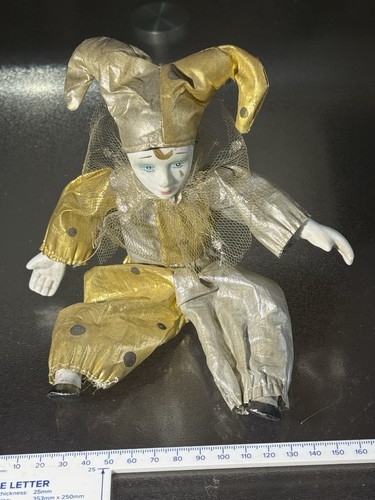 Vintage porcelain jester - porcelain,