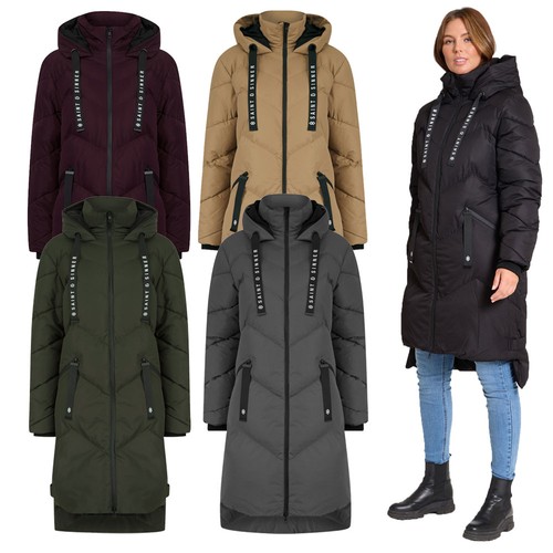 Women longline puffer - longline, coat