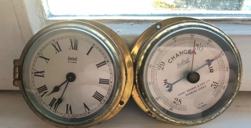 Sestrel clock barometer by - &,