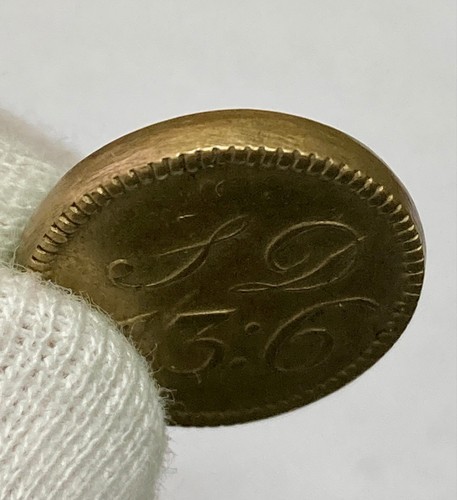 Georgian brass coin - coin, weight