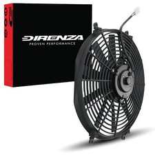 DIRENZA 14" SLIMLINE ENGINE BAY ELECTRIC 12V RACE CAR COOLING PUSH PULL FAN KIT