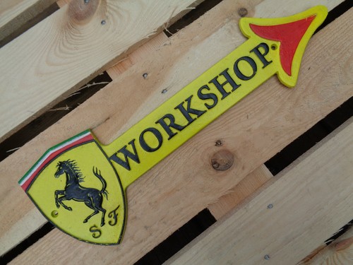 Nice yellow ferrari workshop - nice,