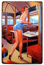 US Diner Girl Pin Up American