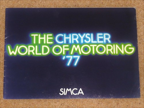 1976 chrysler simca 1000 - 1976-77,