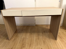 Used beech coloured desk/dressing table, with 2 white drawers. Great condition