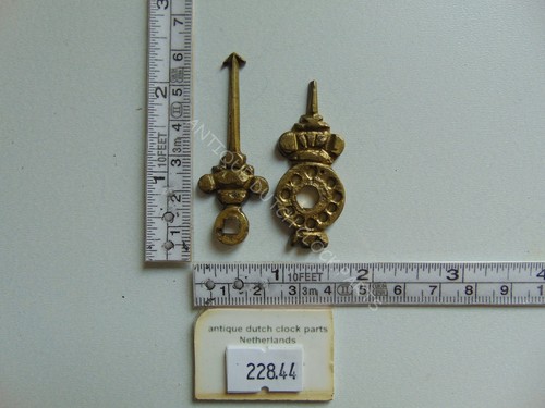 Brass clock hands - clock,