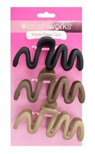 Brushworks Wave Claw Clips - 3