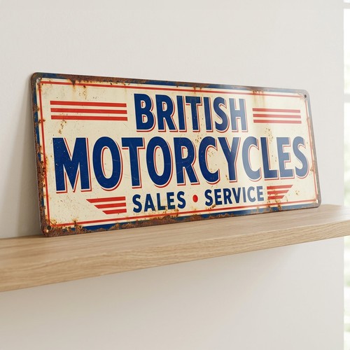 British motorcycles metal - british,
