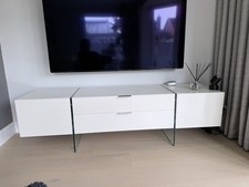 Modern White TV/Media Unit -