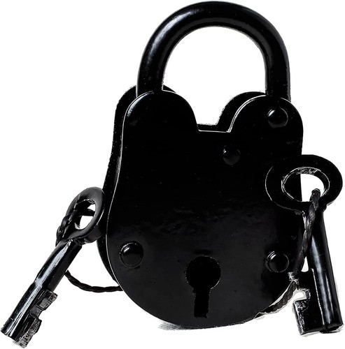 Vintage jailer lock - lock, keys