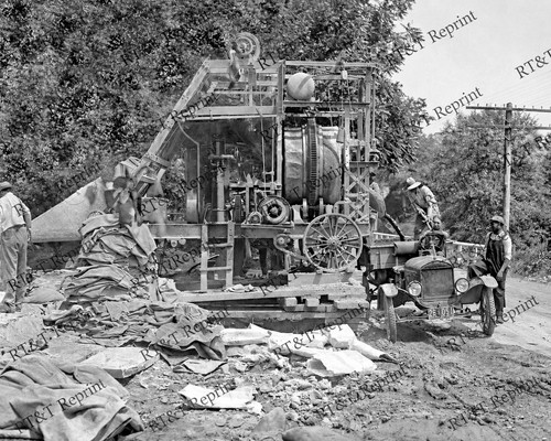 1925 cement mixer herr - cement, dump