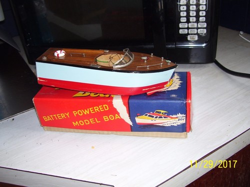 Old wooden motorized model